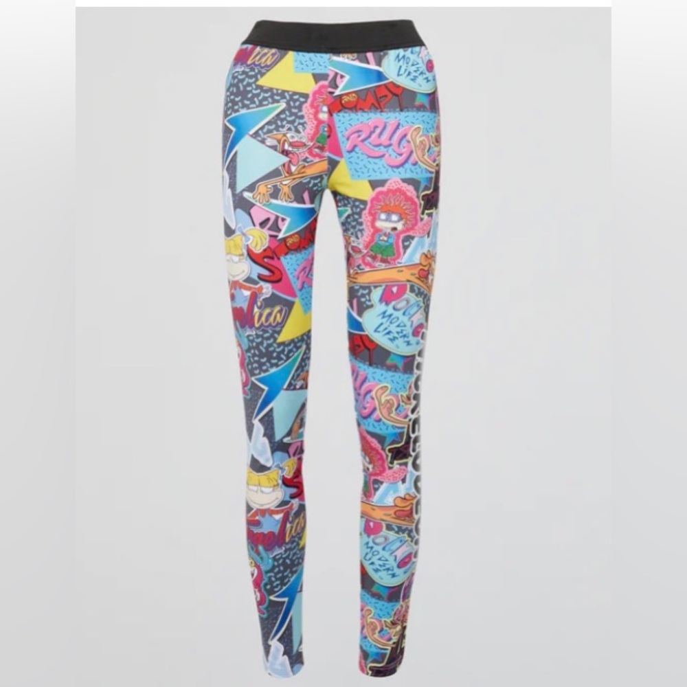 LOVE THE 90S ABSTRACT PRINT LEGGINGS